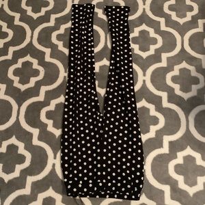 Black & white polka dot pants